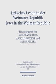 Cover von Jüdisches Leben in der Weimarer Republik/Jews in the Weimar Republic