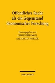 Cover von Öffentliches Recht als ein Gegenstand ökonomischer Forschung