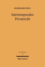 Cover von Intertemporales Privatrecht