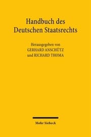 Cover von Handbuch des Deutschen Staatsrechts 1/2