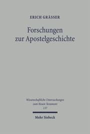 Cover von Forschungen zur Apostelgeschichte