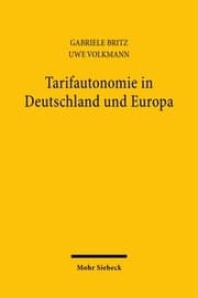 Cover von Tarifautonomie in Deutschland und Europa