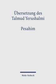 Cover von Übersetzung des Talmud Yerushalmi
