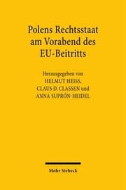 Cover von Polens Rechtsstaat am Vorabend des EU-Beitritts