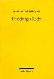 Cover von Unrichtiges Recht