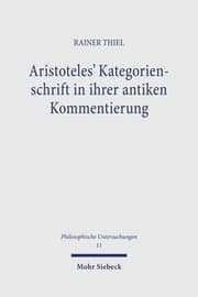 Cover von Aristoteles' Kategorienschrift in ihrer antiken Kommentierung