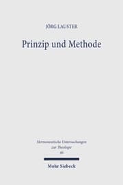 Cover von Prinzip und Methode