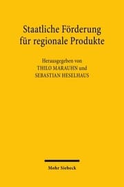 Cover von Staatliche Förderung für regionale Produkte