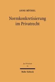 Cover von Normkonkretisierung im Privatrecht