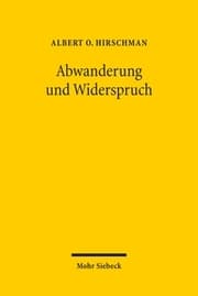 Cover von Abwanderung und Widerspruch