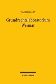 Cover von Grundrechtslaboratorium Weimar