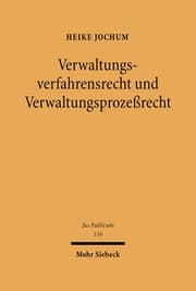 Cover von Verwaltungsverfahrensrecht und Verwaltungsprozeßrecht
