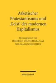 Cover von Asketischer Protestantismus und 'Geist' des modernen Kapitalismus