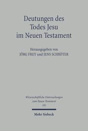 Cover von Deutungen des Todes Jesu im Neuen Testament