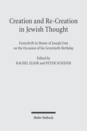 Cover von Creations and Re-Creations in Jewish Thought