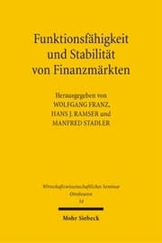 Cover von Funktionsfähigkeit und Stabilität von Finanzmärkten