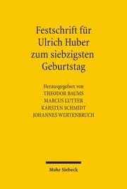 Cover von Festschrift für Ulrich Huber zum siebzigsten Geburtstag
