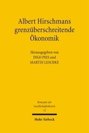 Cover von Albert Hirschmans grenzüberschreitende Ökonomik