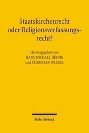 Cover von Staatskirchenrecht oder Religionsverfassungsrecht?