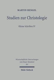 Cover von Studien zur Christologie
