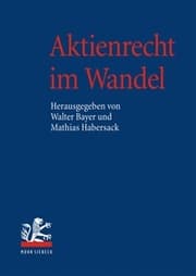 Cover von Aktienrecht im Wandel I/II