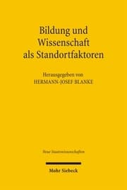 Cover von Bildung und Wissenschaft als Standortfaktoren