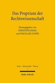 Cover von Das Proprium der Rechtswissenschaft