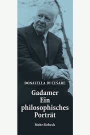 Cover von Gadamer - Ein philosophisches Porträt