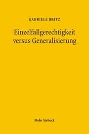 Cover von Einzelfallgerechtigkeit versus Generalisierung