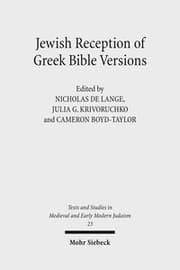 Cover von Jewish Reception of Greek Bible Versions