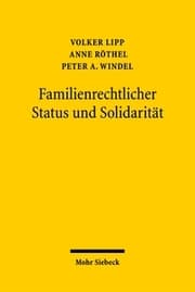 Cover von Familienrechtlicher Status und Solidarität