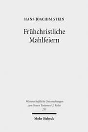 Cover von Frühchristliche Mahlfeiern