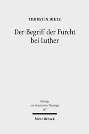 Cover von Der Begriff der Furcht bei Luther