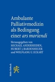 Cover von Ambulante Palliativmedizin als Bedingung einer ars moriendi
