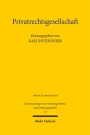 Cover von Privatrechtsgesellschaft