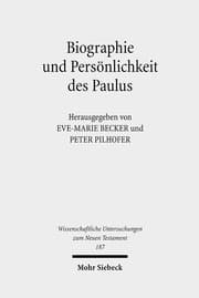 Cover von Biographie und Persönlichkeit des Paulus