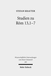Cover von Studien zu Röm 13,1-7