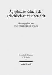 Cover von Ägyptische Rituale der griechisch-römischen Zeit