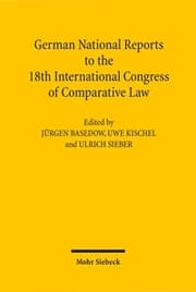 Cover von German National Reports to the 18th International Congress of Comparative Law