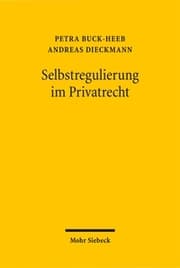 Cover von Selbstregulierung im Privatrecht