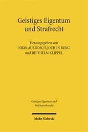 Cover von Geistiges Eigentum und Strafrecht