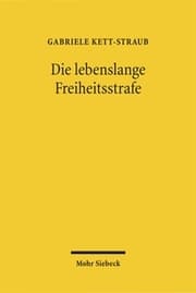 Cover von Die lebenslange Freiheitsstrafe