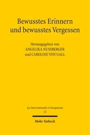 Cover von Bewusstes Erinnern und bewusstes Vergessen