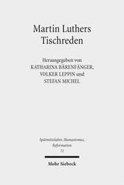 Cover von Martin Luthers Tischreden