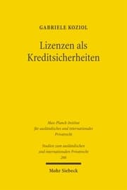 Cover von Lizenzen als Kreditsicherheiten