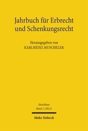 Cover von Jahrbuch für Erbrecht und Schenkungsrecht