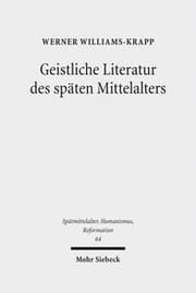 Cover von Geistliche Literatur des späten Mittelalters