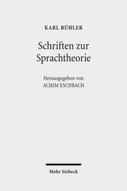 Cover von Schriften zur Sprachtheorie