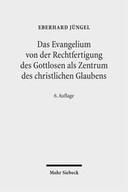 Cover von Das Evangelium von der Rechtfertigung des Gottlosen als Zentrum des christlichen Glaubens