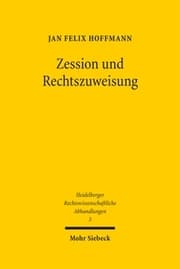 Cover von Zession und Rechtszuweisung